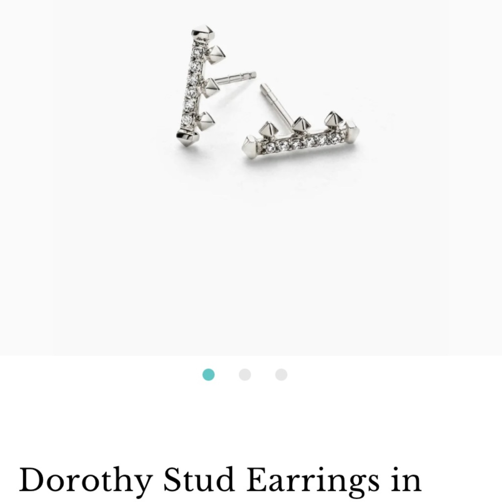ISO Kendra Scott Dorothy white gold diamond earring PLEASE